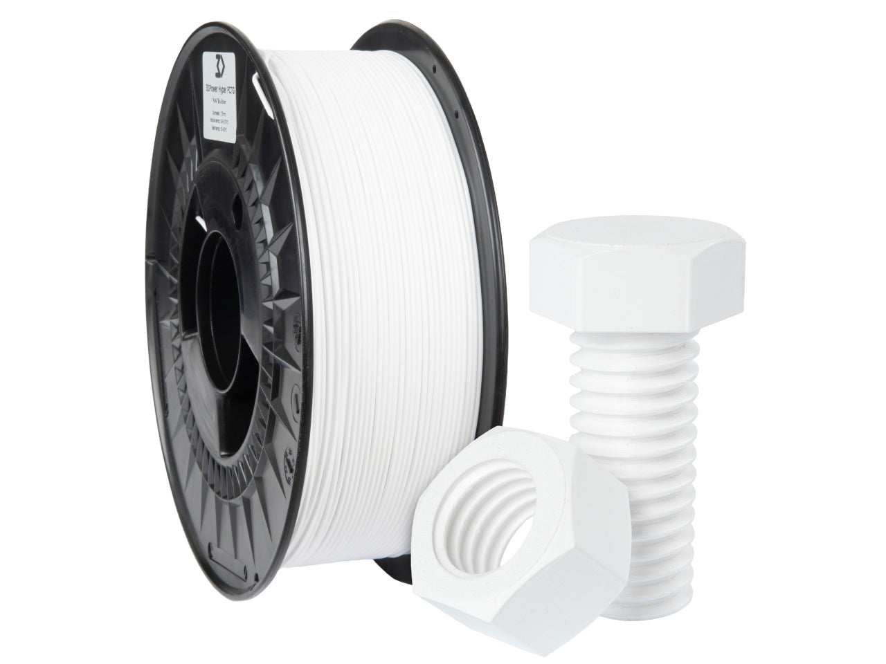 PCTG filament, fehér | 3DPower