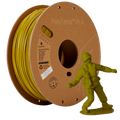 PLA filamenttekercs, matt katonazöld, Polymaker, 1,75 mm