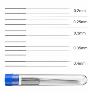 Fúvókatisztító tűk 3D nyomtatóhoz, 12 darabos készlet (0,2–0,4 mm)