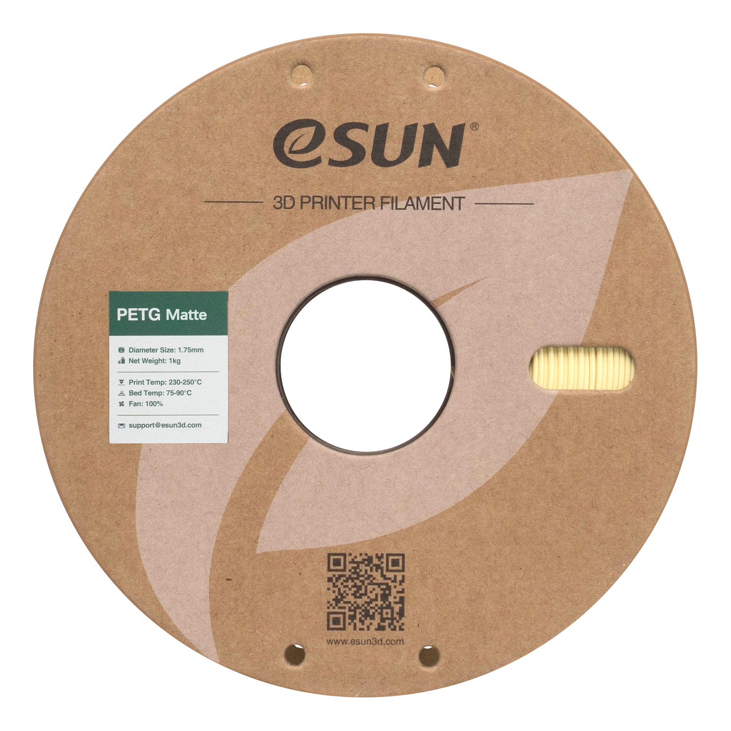 PETG filament, matt mandulasárga | eSUN