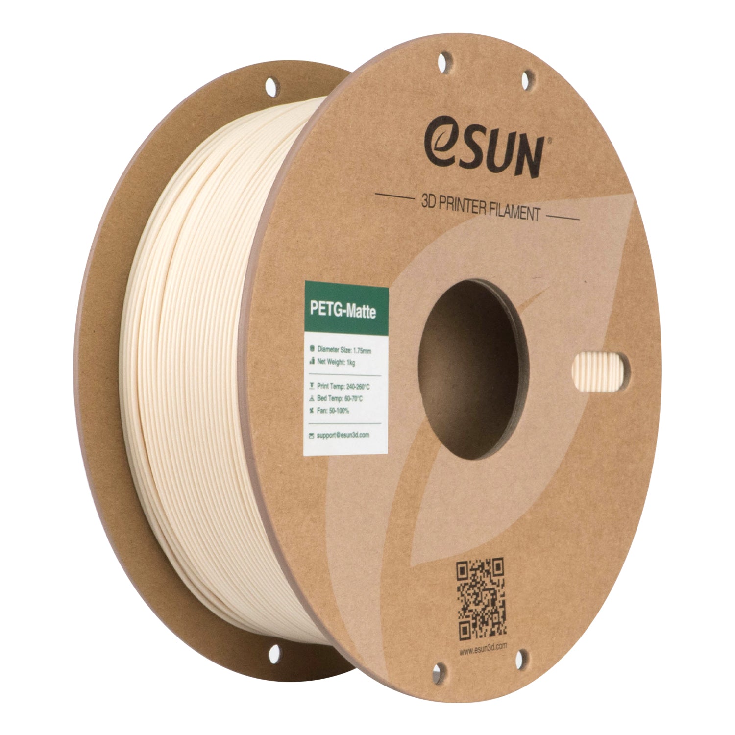 PETG filament, matt alabástromfehér | eSUN