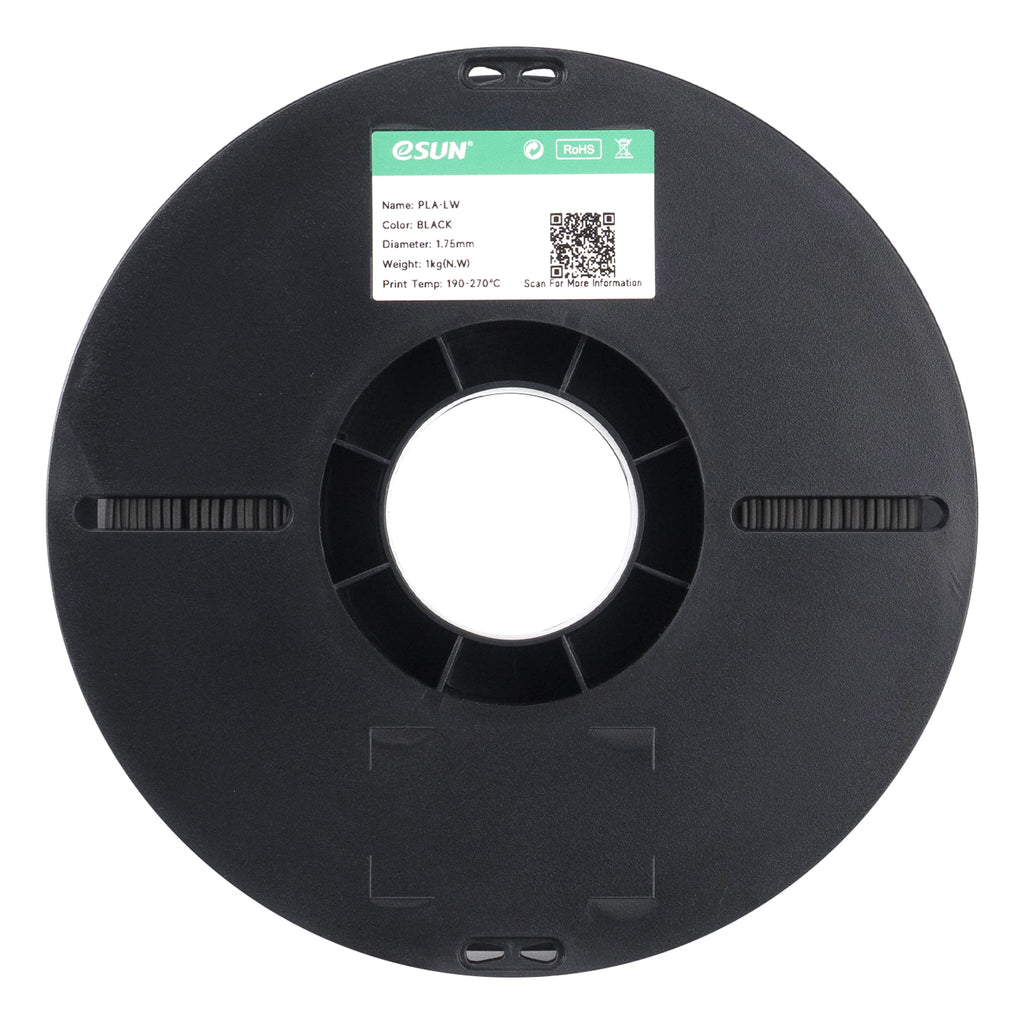 PLA-LW filament, fekete | eSUN