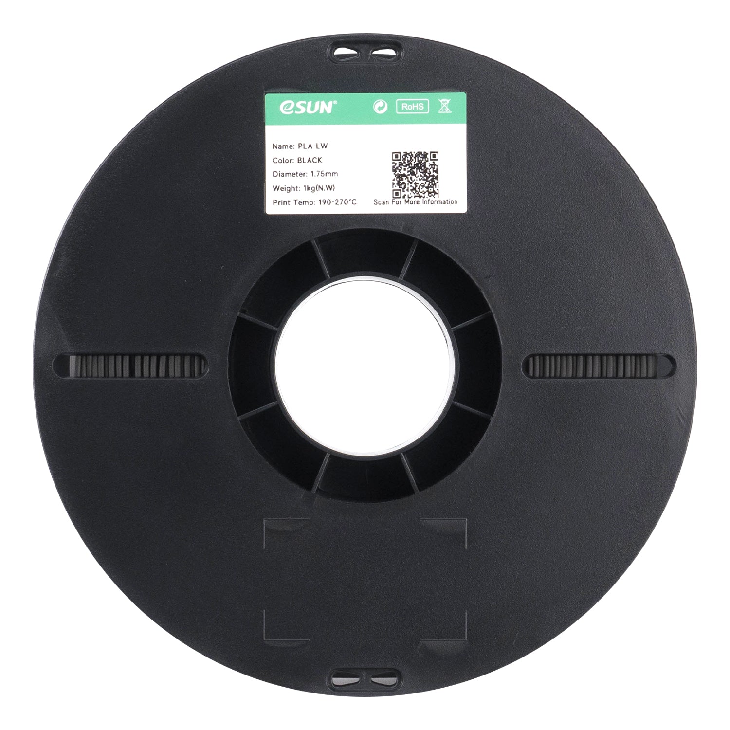 PLA-LW filament, fekete | eSUN