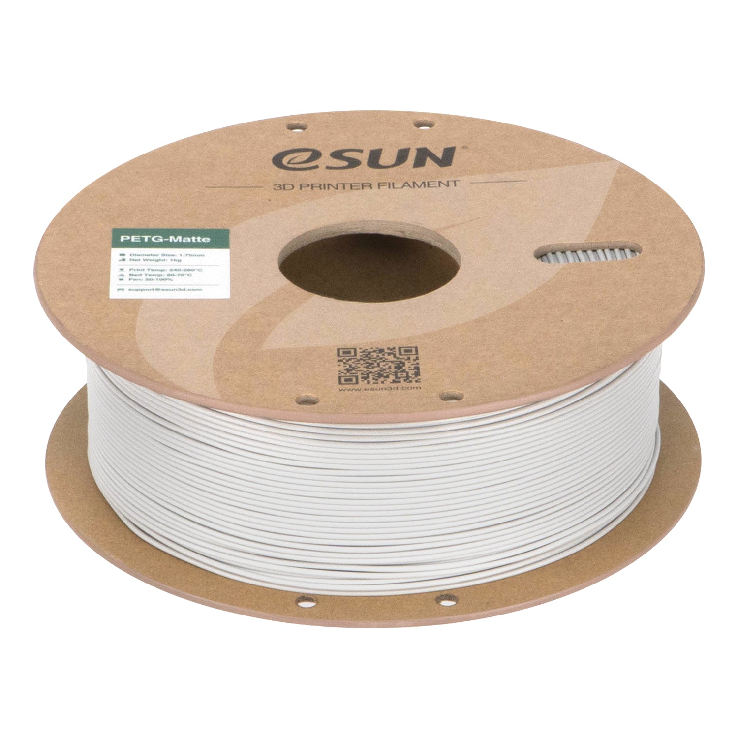 PETG filament, matt betonszürke | eSUN