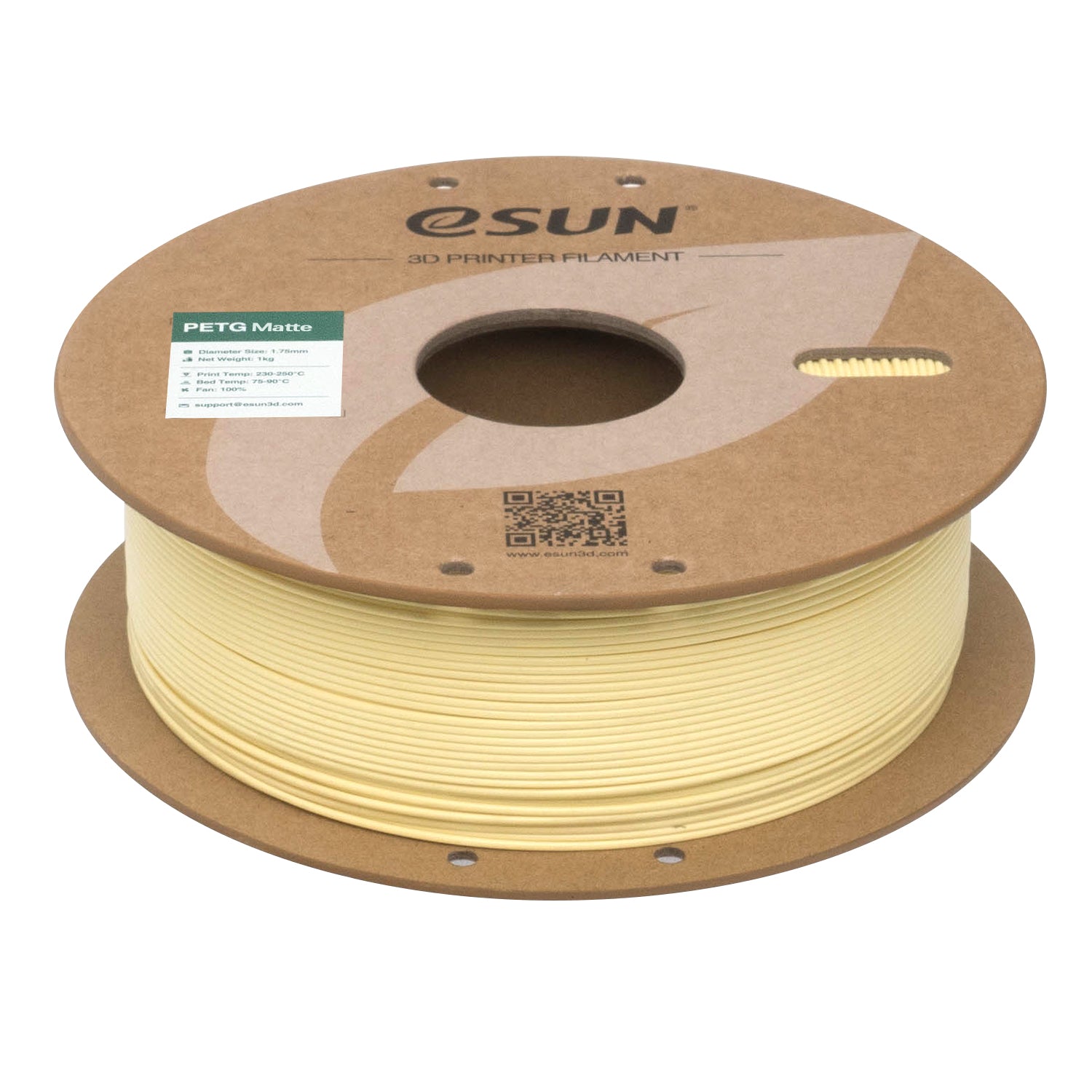PETG filament, matt mandulasárga | eSUN