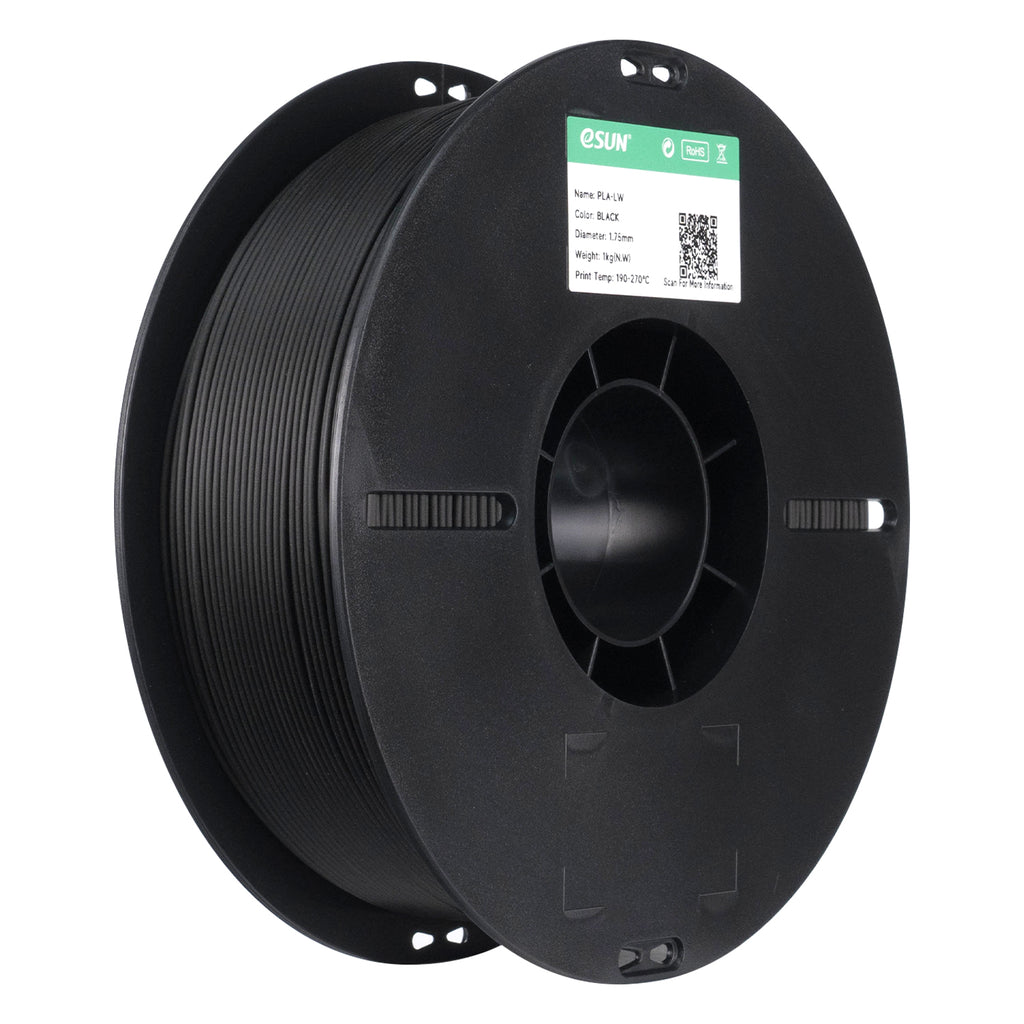 PLA-LW filament, fekete | eSUN