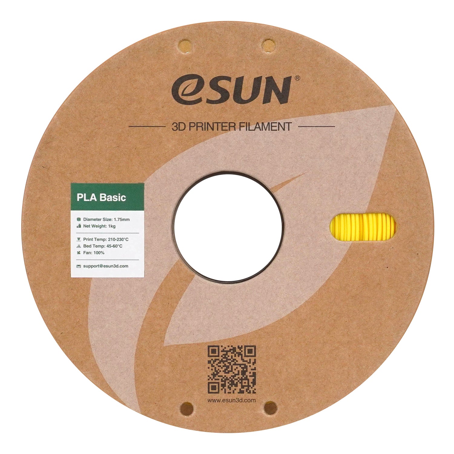 PLA-Basic filament, sárga | eSUN