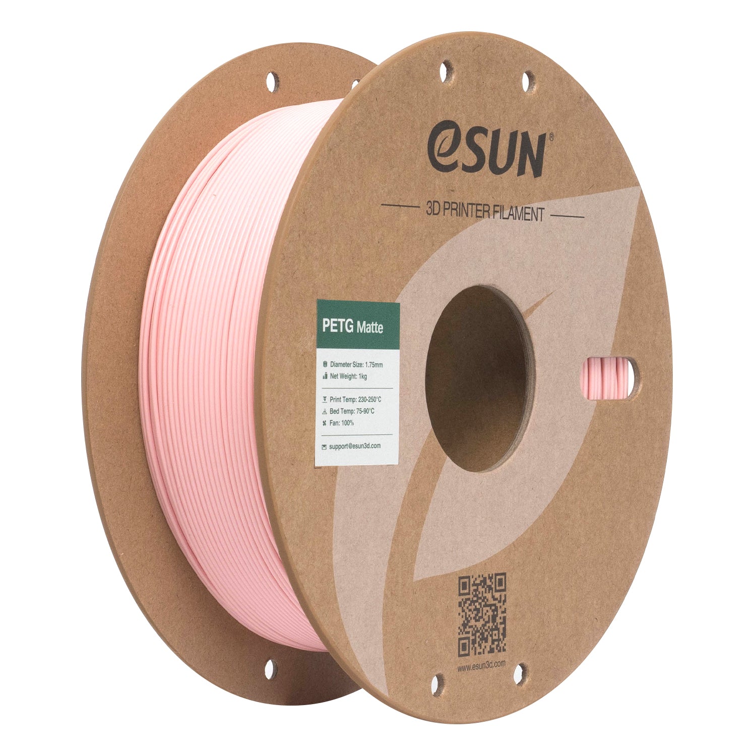 PETG filament, matt barack | eSUN