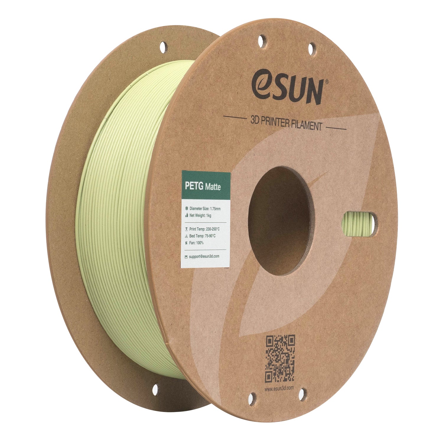 PETG filament, matt matchazöld | eSUN