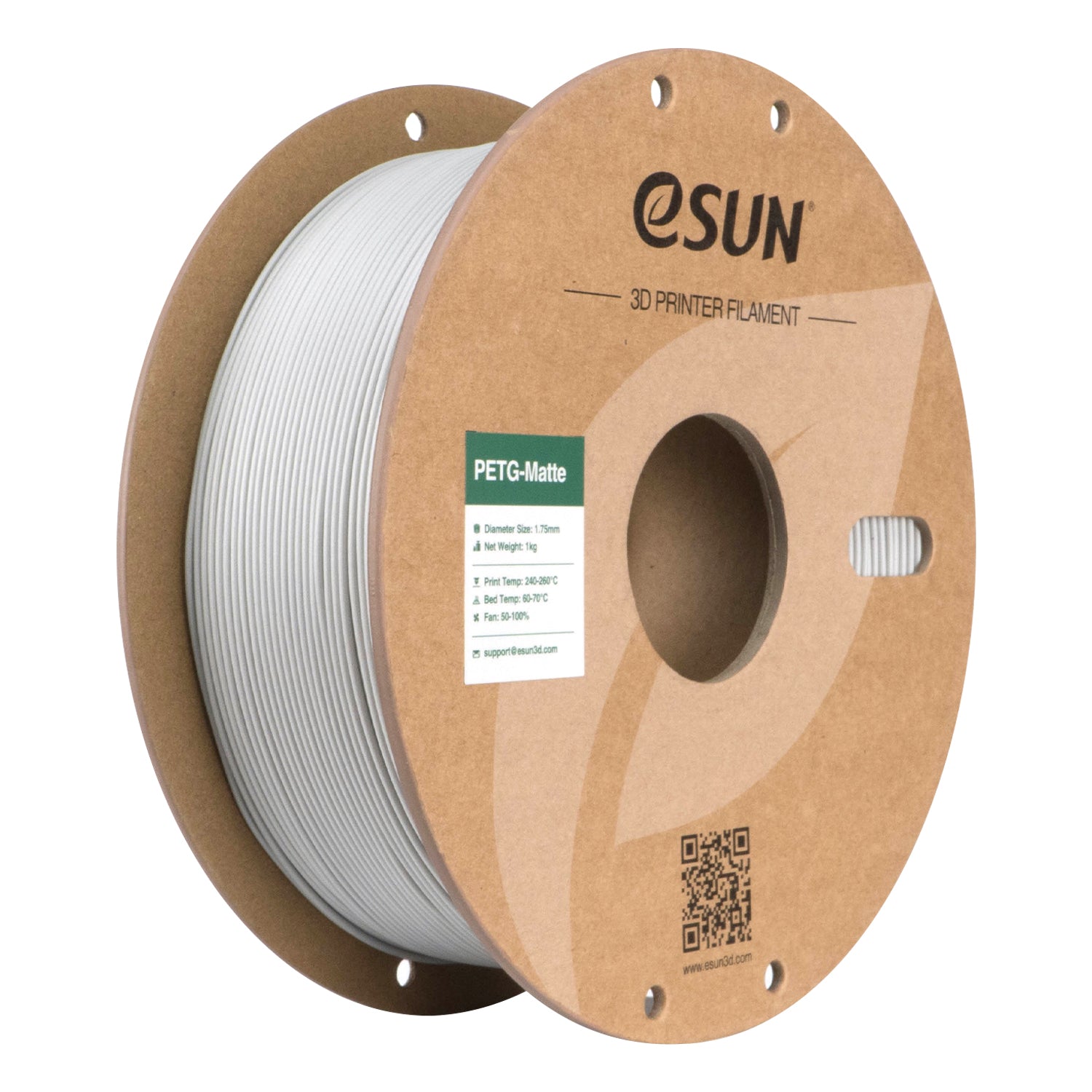 PETG filament, matt betonszürke | eSUN