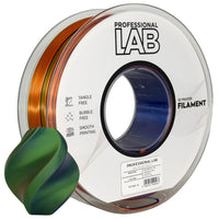 Silk PLA filament, Tri Color narancssárga kék zöld | Prof. Lab
