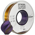 Silk PLA filamenttekercs, Tri Color fekete arany lila, Prof. Lab, 1,75 mm