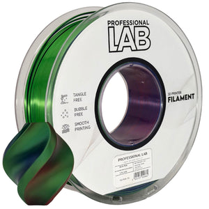 Silk PLA filament, Tri Color piros kék zöld | Prof. Lab