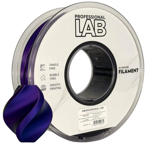 Silk PLA filament, Tri Color kék lila fekete | Prof. Lab