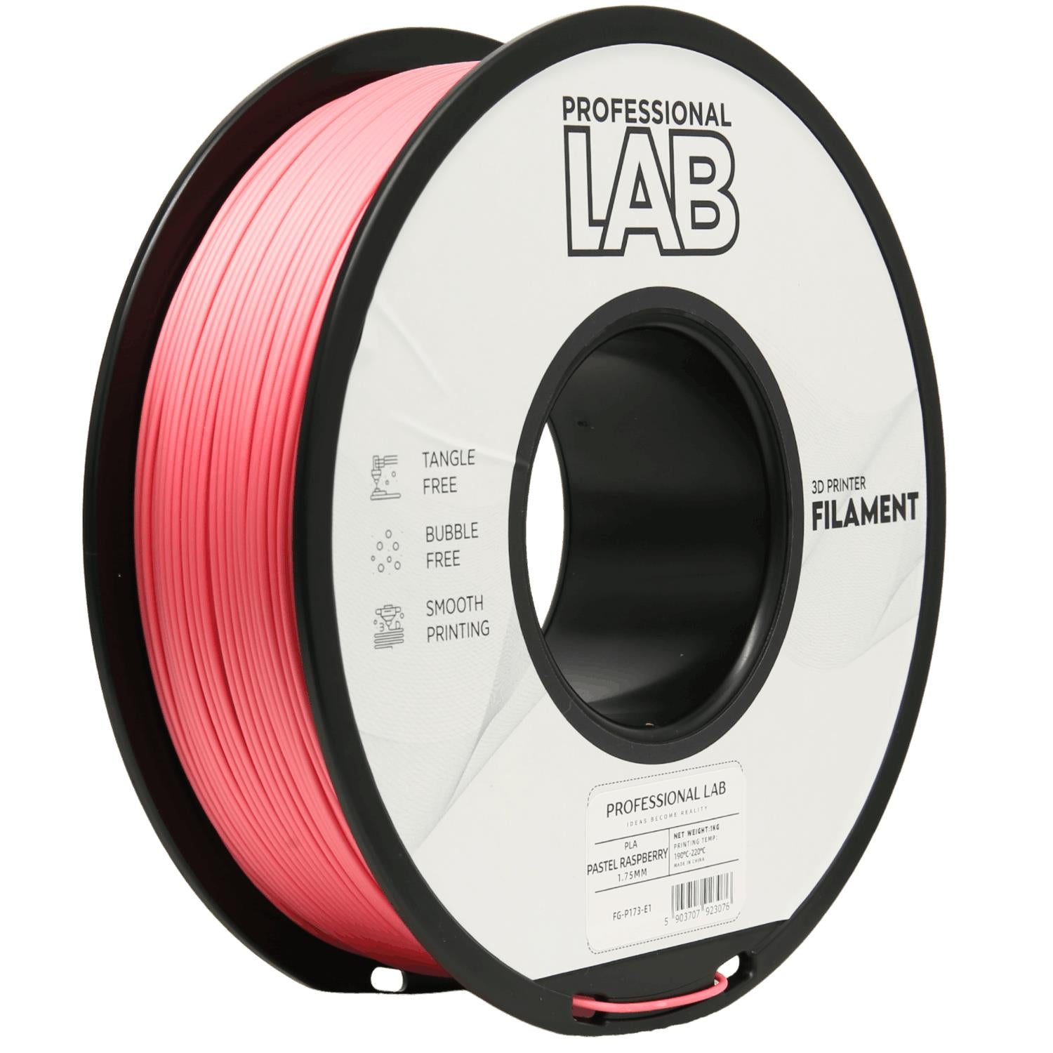 PLA filamenttekercs, pasztell málna, Prof. Lab, 1,75 mm