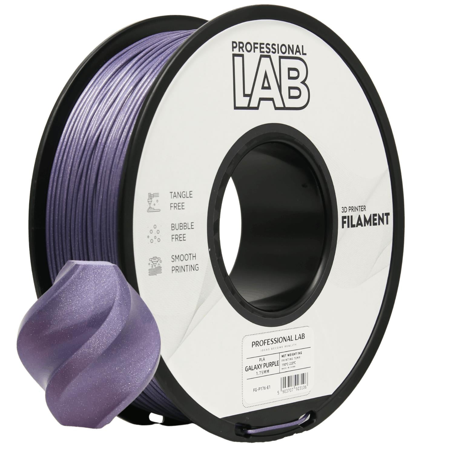 PLA filamenttekercs, Galaxy lila, Prof. Lab, 1,75 mm