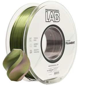 Silk PLA filament, Tri Color Army | Prof. Lab