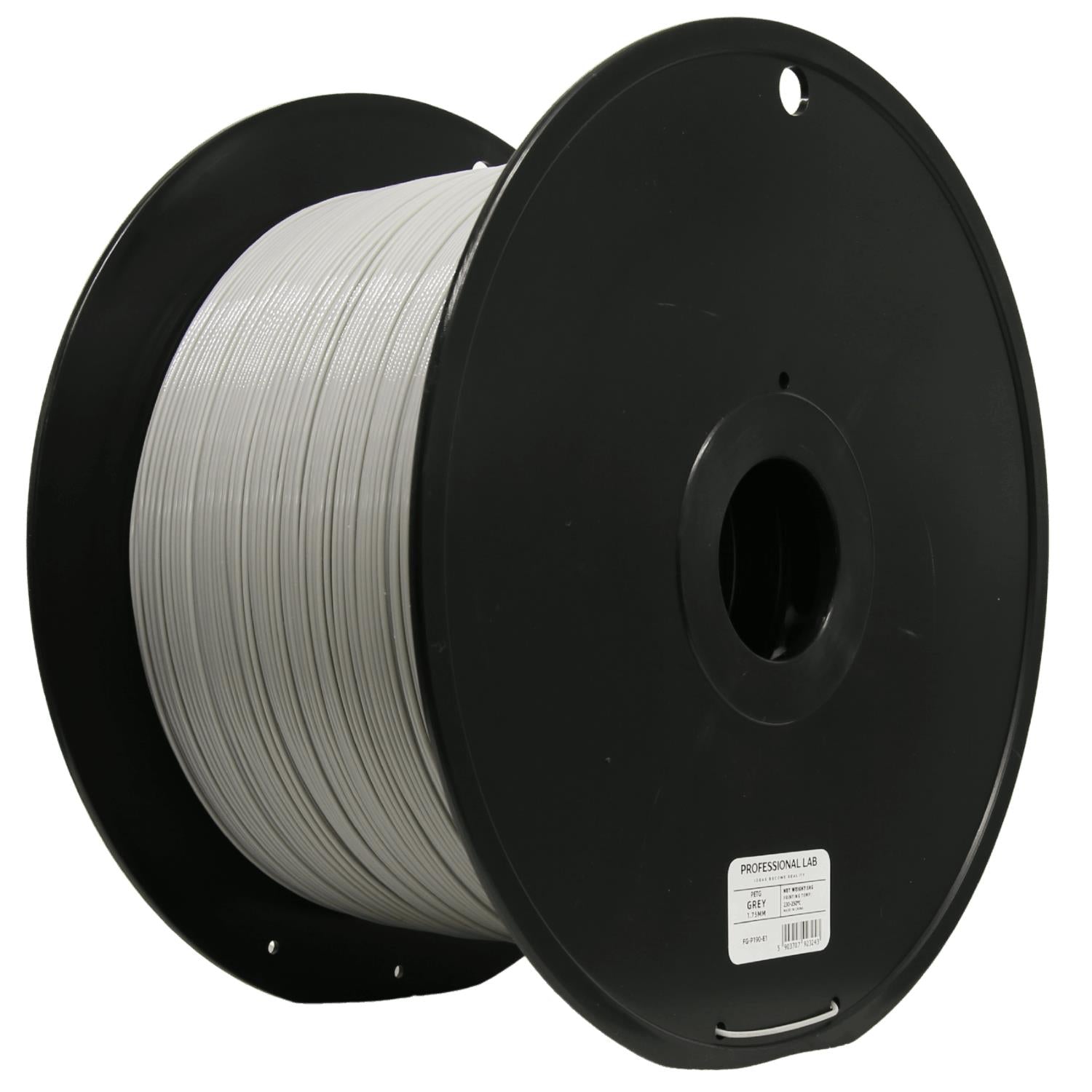 PETG filamenttekercs, szürke 5 kg, Prof. Lab, 1,75 mm