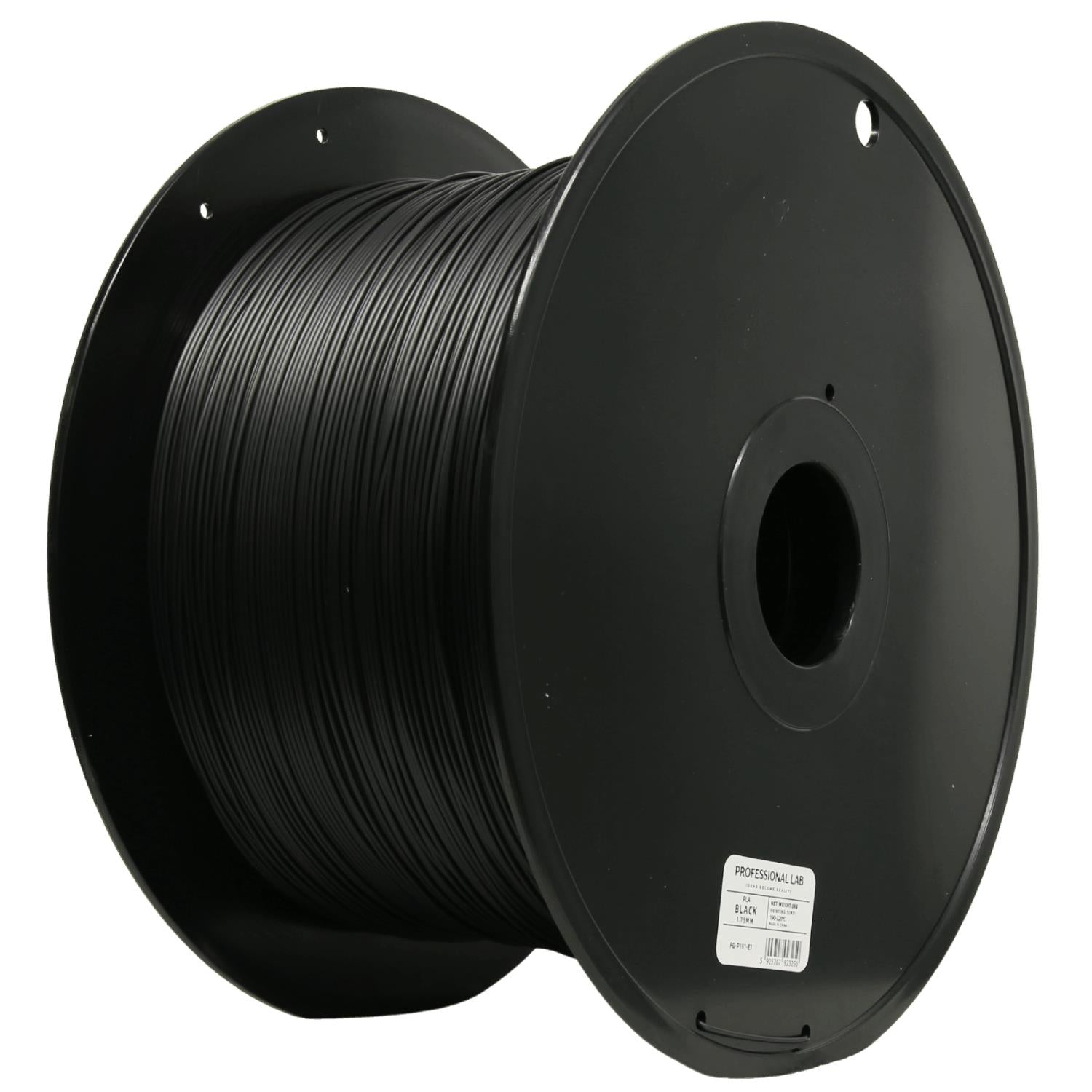 PLA filamenttekercs, fekete 5 kg, Prof. Lab, 1,75 mm