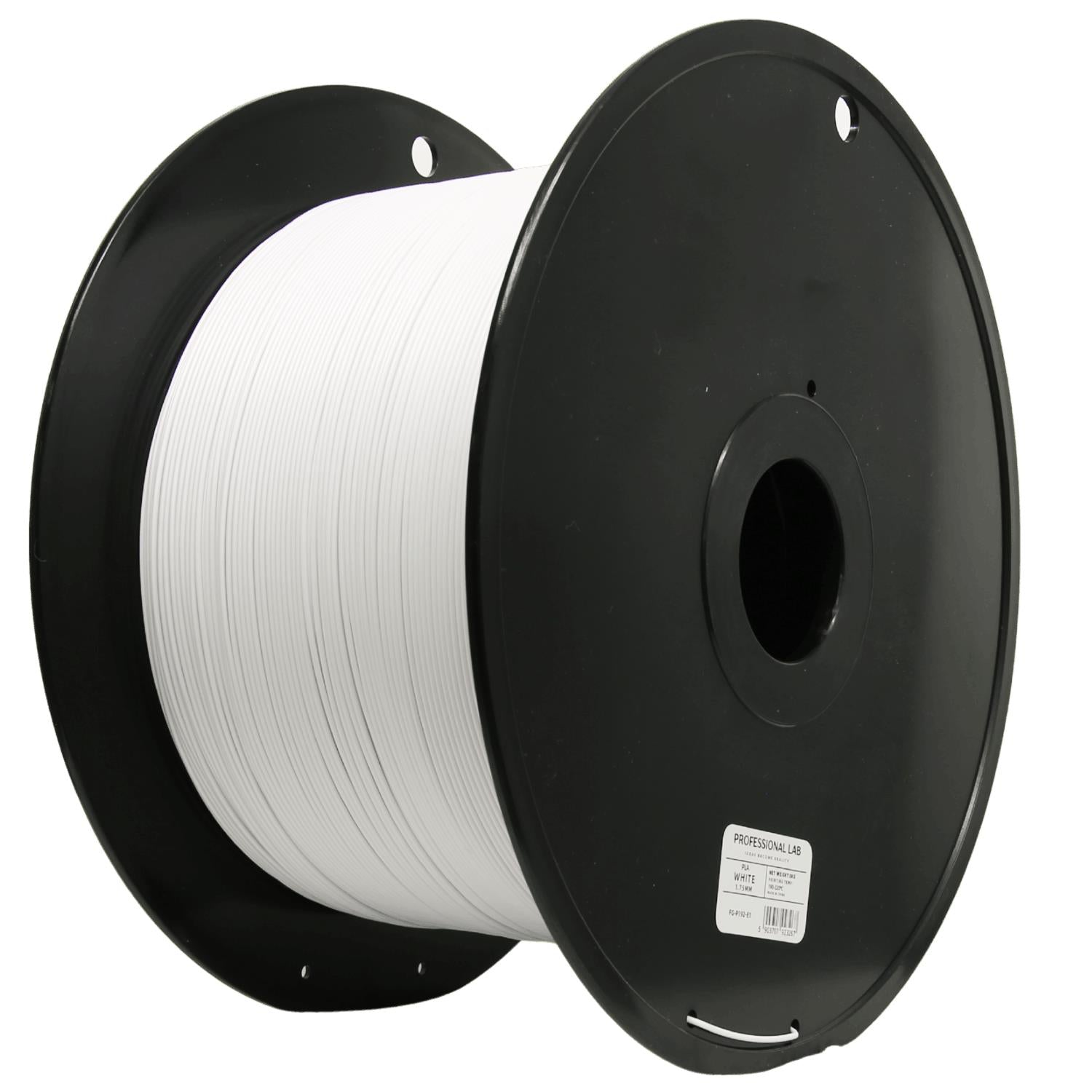 PLA filamenttekercs, fehér 5 kg, Prof. Lab, 1,75 mm