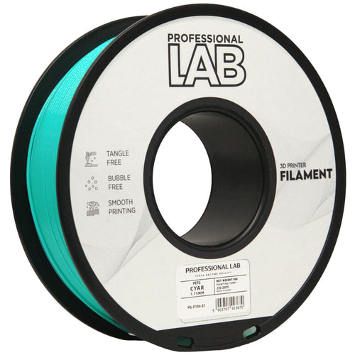 PETG filamenttekercs, cián, Prof. Lab, 1,75 mm