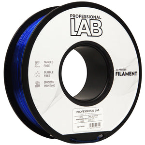 PETG filament, átlátszó kék | Prof. Lab