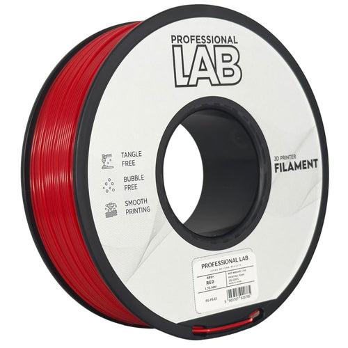ABS+ filamenttekercs, piros, Prof. Lab, 1,75 mm