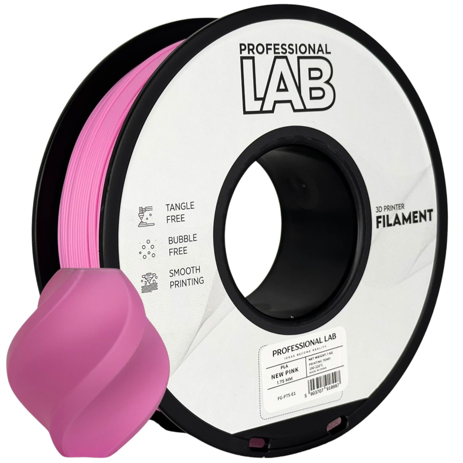 PLA filamenttekercs, rózsaszín, Prof. Lab, 1,75 mm