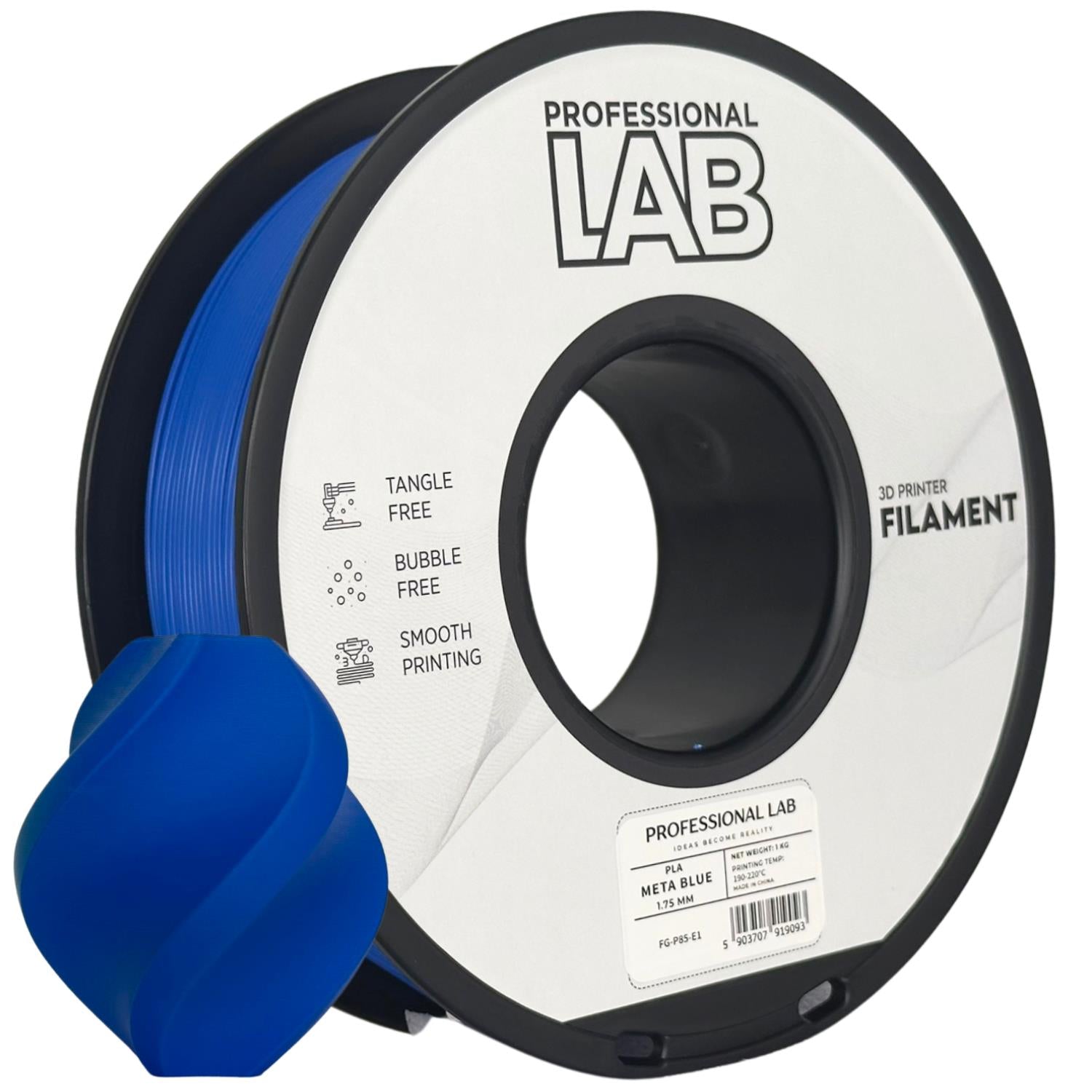PLA filamenttekercs, META kék, Prof. Lab, 1,75 mm