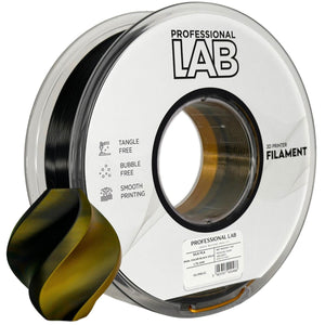 Filament Silk PLA Dual Color black gold | Prof. Lab
