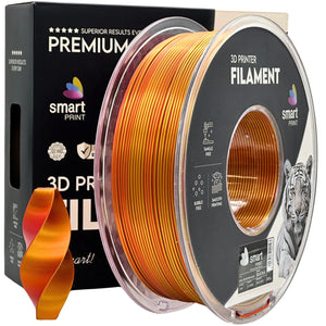 Silk PLA filament, Dual Color piros arany | Smart Print