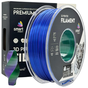 Silk PLA filament, Tri Color kék zöld lila | Smart Print