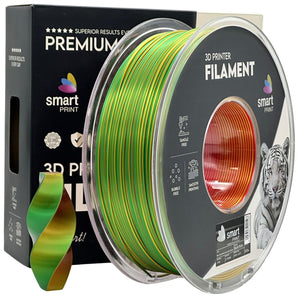 Silk PLA filament, Tri Color piros sárga zöld | Smart Print