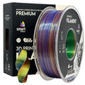 Silk PLA filamenttekercs, Tri Color narancssárga kék zöld, Smart Print, 1,75 mm