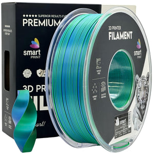 Silk PLA filament, Tri Color Oceans Embrace | Smart Print