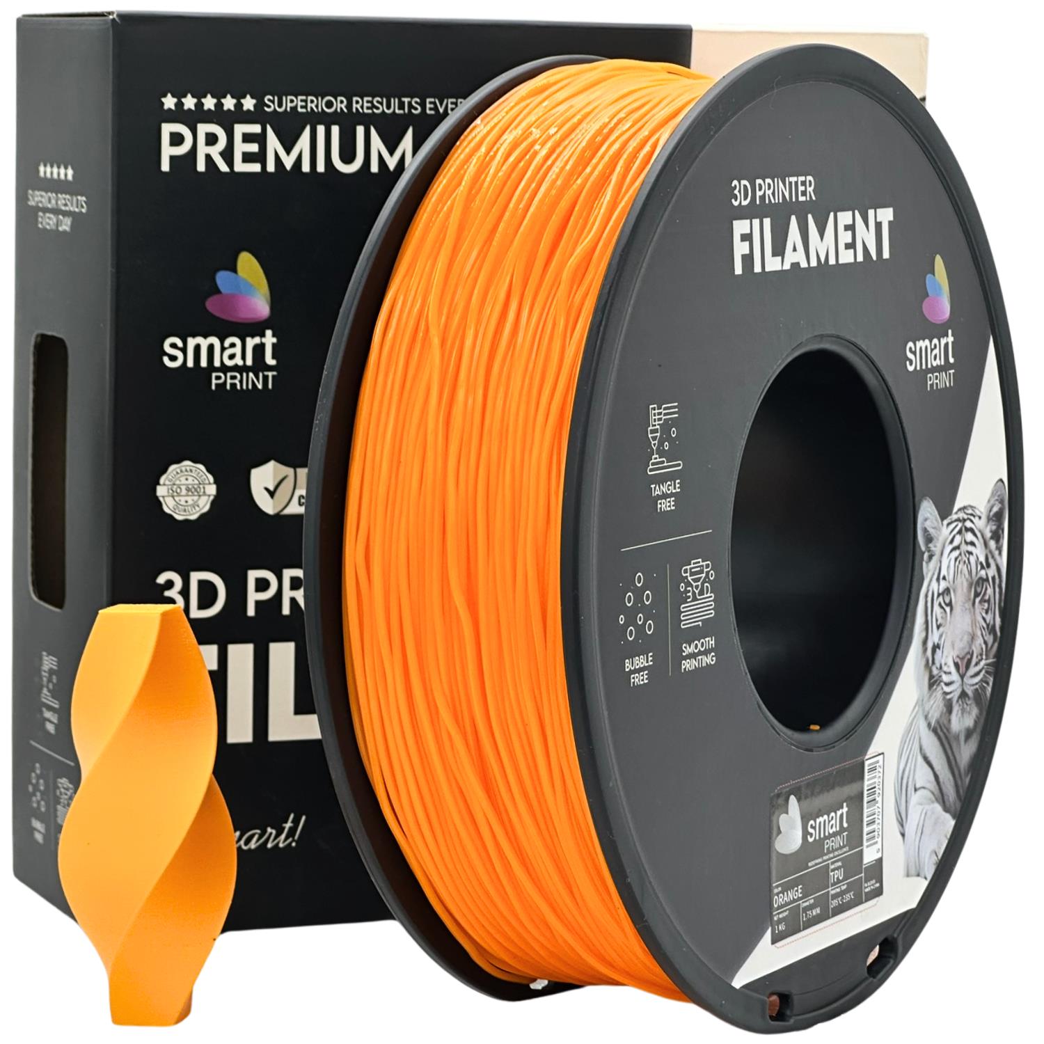 TPU filamenttekercs, narancssárga, Smart Print, 1,75 mm