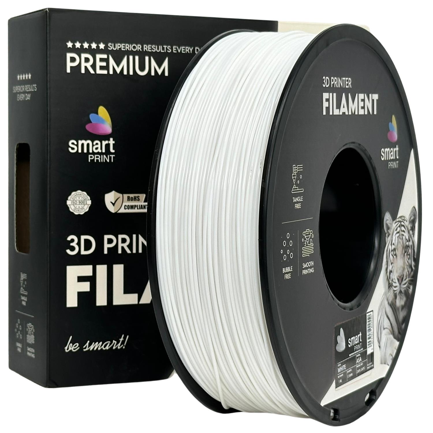 ASA filamenttekercs, fehér, Smart Print, 1,75 mm