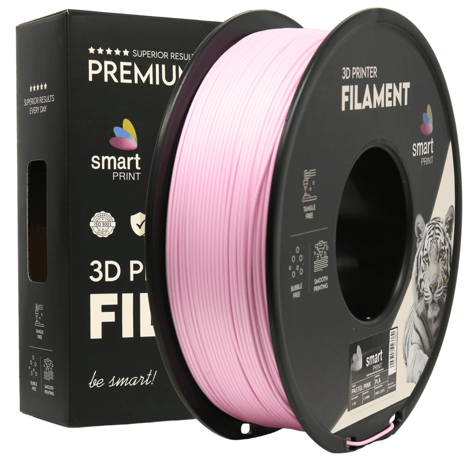 PLA filamenttekercs, pasztell rózsaszín, Smart Print, 1,75 mm