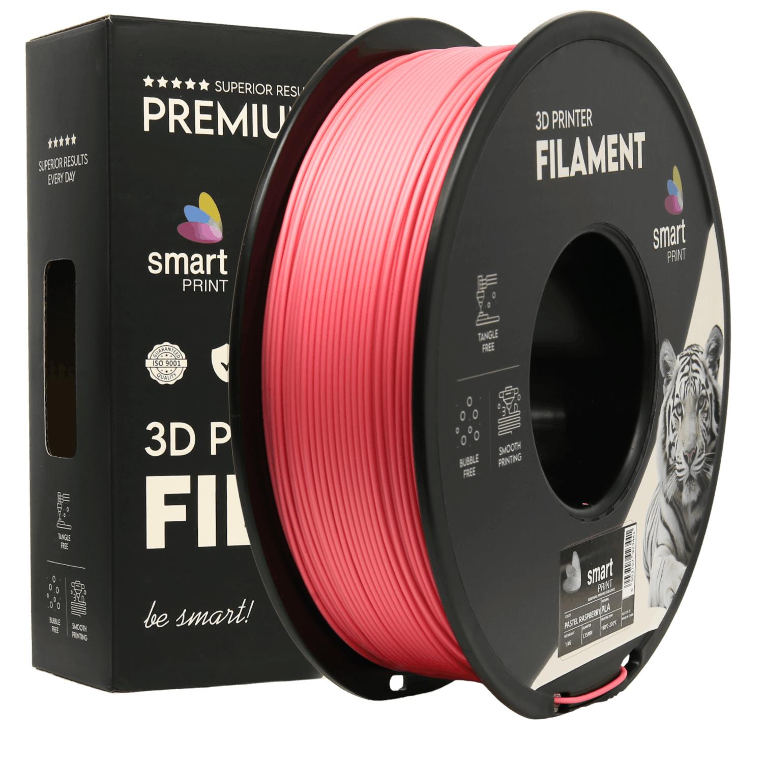 PLA filamenttekercs, pasztell málna, Smart Print, 1,75 mm