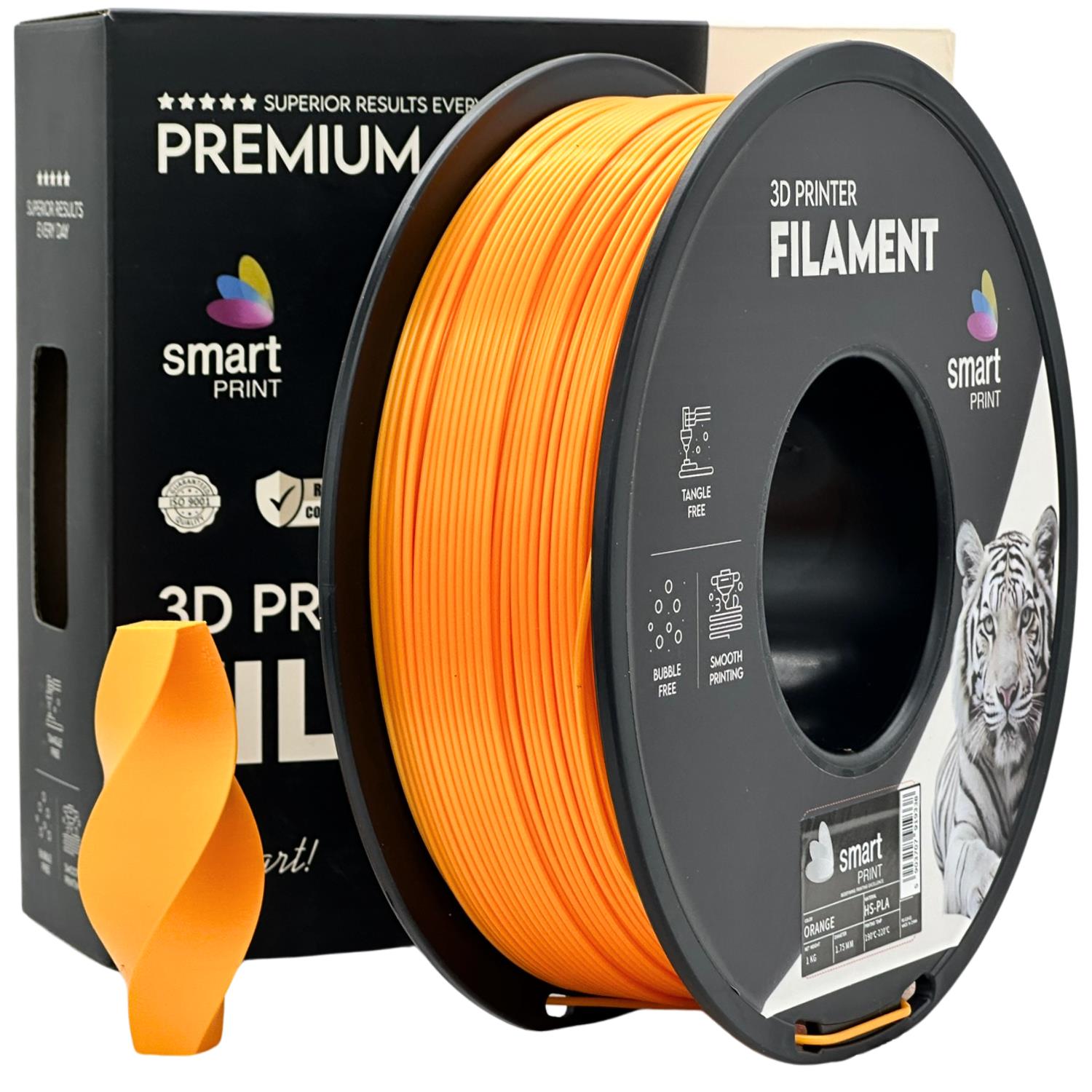 HS-PLA filamenttekercs, narancssárga, Smart Print, 1,75 mm