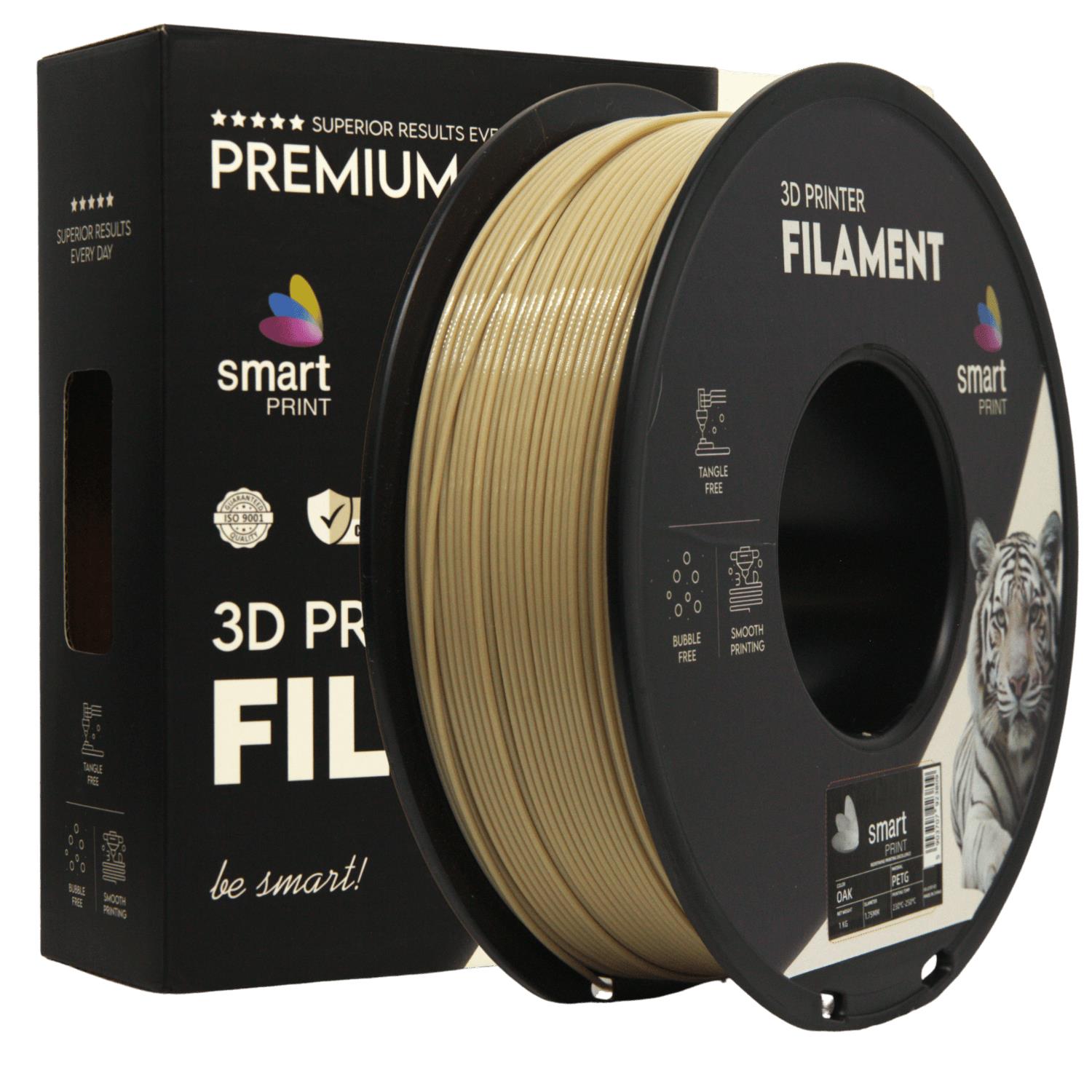 PETG filamenttekercs, tölgy, Smart Print, 1,75 mm