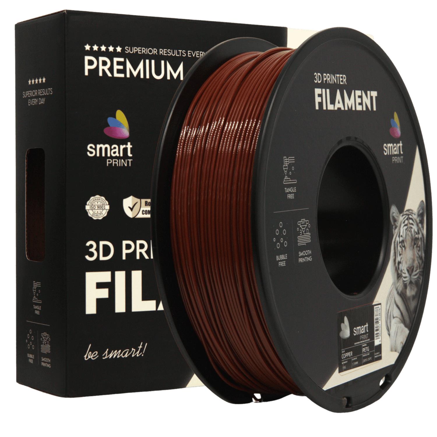 PETG filamenttekercs, réz, Smart Print, 1,75 mm