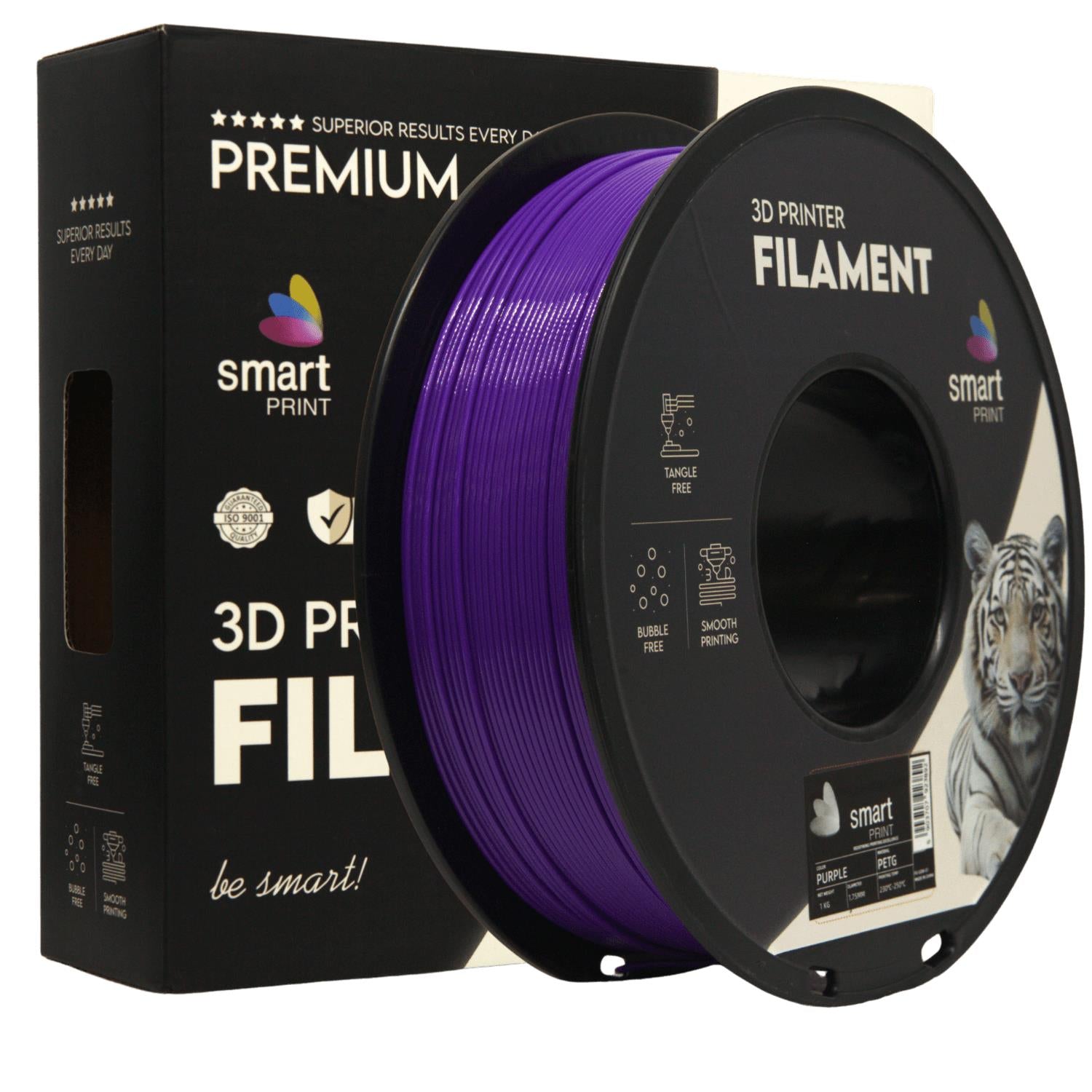 PETG filamenttekercs, lila, Smart Print, 1,75 mm