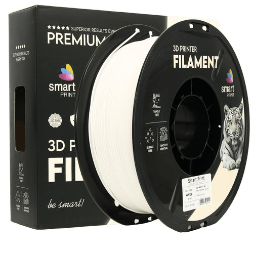PETG filamenttekercs, matt fehér, Smart Print, 1,75 mm
