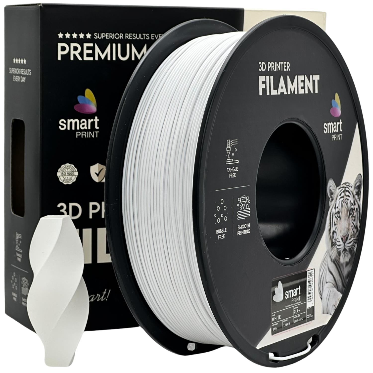 PLA+ filamenttekercs, fehér, Smart Print, 1,75 mm