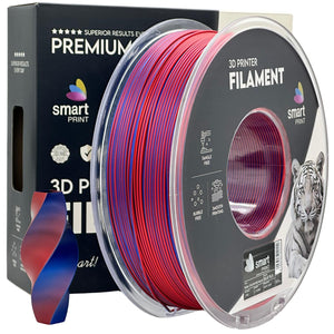 Silk PLA filament, Dual Color piros kék | Smart Print