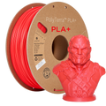 PLA+ filamenttekercs, szatén piros, Polymaker, 1,75 mm